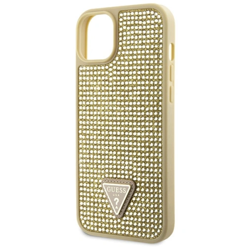 Buy Guess GUHCP14MHDGTPD Apple iPhone 14 Plus / 15 Plus gold hardcase Rhinestone Triangle - GUE2593 - {ean13} - Home Screen Store Europe