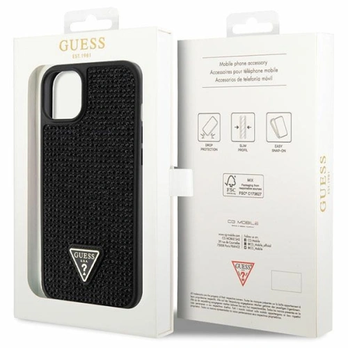 Kup Etui Guess GUHCP14MHDGTPK Apple iPhone 14 Plus / 15 Plus fekete/hardcase Rhinestone Triangle - GUE2594 - {ean13} - Sklep Home Screen