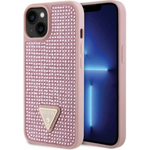 Etui Guess GUHCP14MHDGTPP Apple iPhone 14 Plus / 15 Plus różowy/pink hardcase Rhinestone Triangle