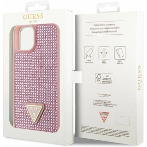 Etui Guess GUHCP14MHDGTPP Apple iPhone 14 Plus / 15 Plus różowy/pink hardcase Rhinestone Triangle