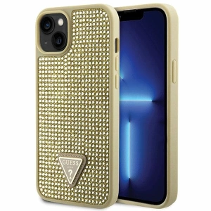 Etui Guess GUHCP14SHDGTPD Apple iPhone 14 złoty/gold hardcase Rhinestone Triangle