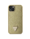 Buy Guess GUHCP14SHDGTPD Apple iPhone 14 gold hardcase Rhinestone Triangle - GUE2596 - {ean13} - Home Screen Store Europe