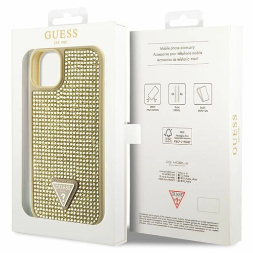 Kup Etui Guess GUHCP14SHDGTPD Apple iPhone 14 zlatý/gold hardcase Rhinestone Triangle - GUE2596 - {ean13} - Sklep Home Screen