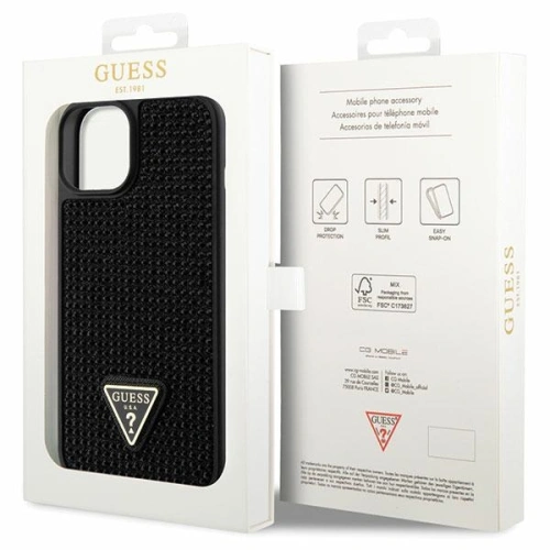 Kup Etui Guess GUHCP14SHDGTPK Apple iPhone 14 czarny/black hardcase Rhinestone Triangle - GUE2597 - {ean13} - Sklep Home Screen