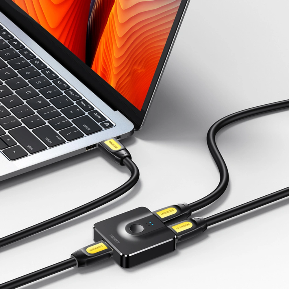 Przełącznik UGREEN CM217 Switch HDMI/2x HDMI 4K 60Hz czarny