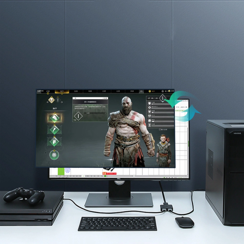 Przełącznik UGREEN CM217 Switch HDMI/2x HDMI 4K 60Hz czarny