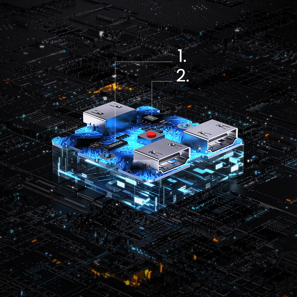 Przełącznik UGREEN CM217 Switch HDMI/2x HDMI 4K 60Hz czarny