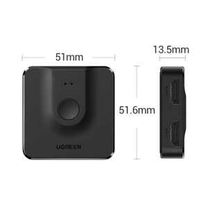 Kup UGREEN CM217 Umschalter HDMI/2x HDMI 4K 60Hz schwarz - UGR1615 - {ean13} - Sklep Home Screen