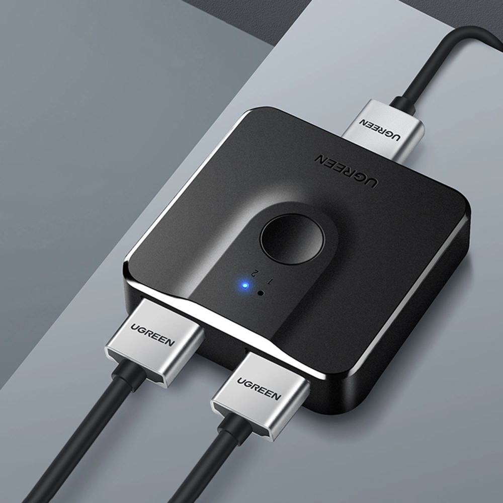 Przełącznik UGREEN CM217 Switch HDMI/2x HDMI 4K 60Hz czarny