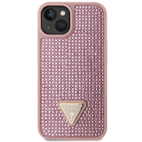 Buy Guess GUHCP14SHDGTPP Apple iPhone 14 pink hardcase Rhinestone Triangle - GUE2598 - {ean13} - Home Screen Store Europe