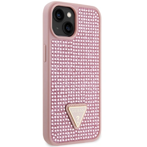 Buy Guess GUHCP14SHDGTPP Apple iPhone 14 pink hardcase Rhinestone Triangle - GUE2598 - {ean13} - Home Screen Store Europe
