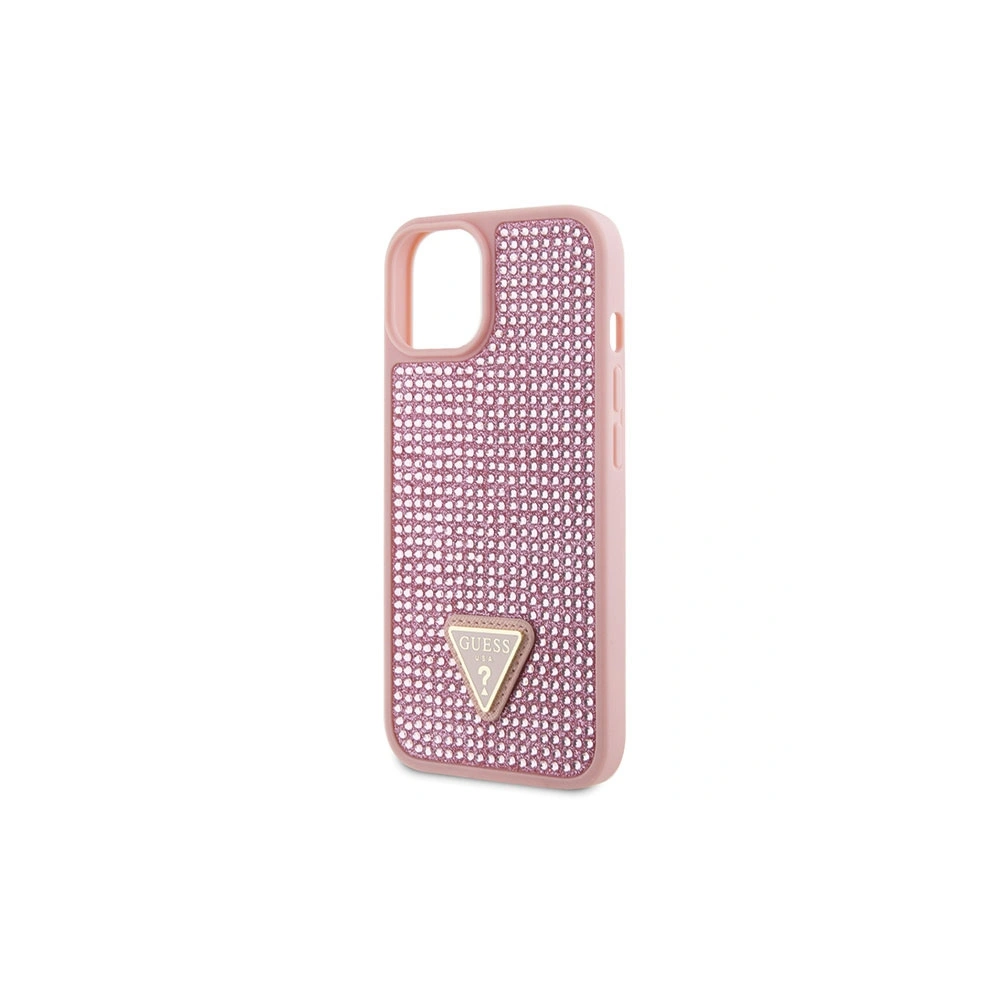 Etui Guess GUHCP14SHDGTPP Apple iPhone 14 różowy/pink hardcase Rhinestone Triangle
