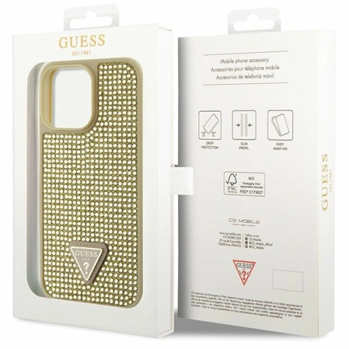Kup Etui Guess GUHCP14XHDGTPD Apple iPhone 14 Pro Max zlatý/gold hardcase Rhinestone Triangle - GUE2599 - {ean13} - Sklep Home Screen