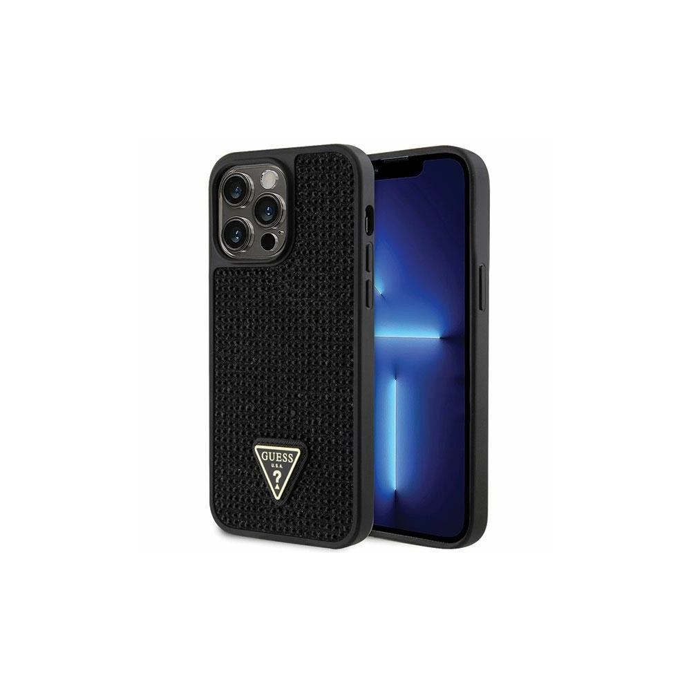 Etui Guess GUHCP14XHDGTPK Apple iPhone 14 Pro Max czarny/black hardcase Rhinestone Triangle