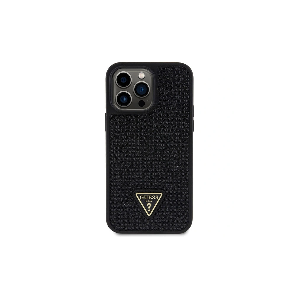 Etui Guess GUHCP14XHDGTPK Apple iPhone 14 Pro Max czarny/black hardcase Rhinestone Triangle
