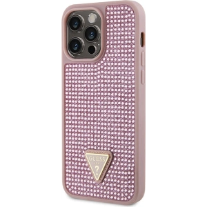 Etui Guess GUHCP14XHDGTPP Apple iPhone 14 Pro Max roz/pink hardcase Rhinestone Triangle