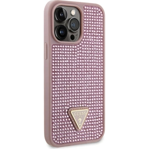 Etui Guess GUHCP14XHDGTPP Apple iPhone 14 Pro Max roz/pink hardcase Rhinestone Triangle