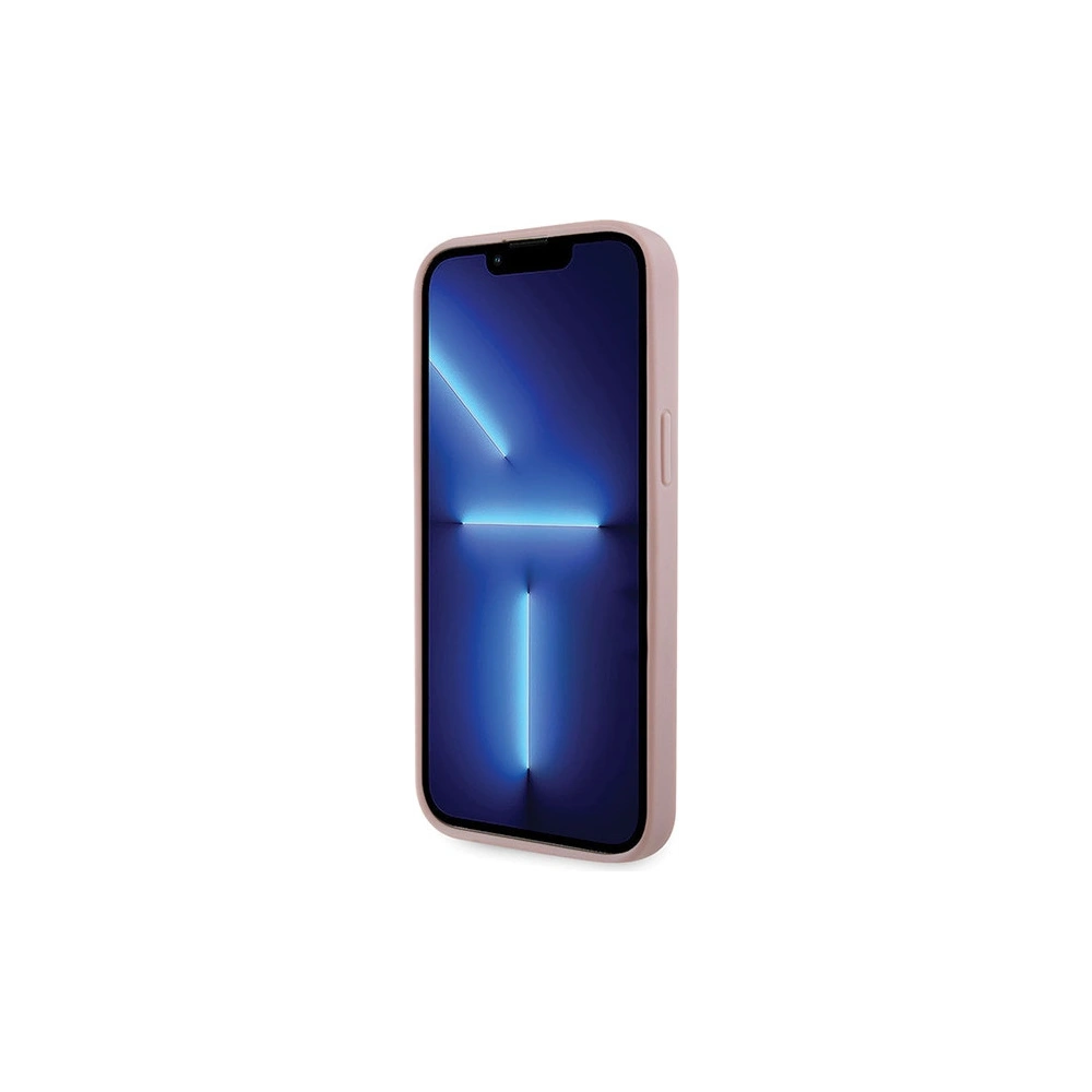 Etui Guess GUHCP14XHDGTPP Apple iPhone 14 Pro Max różowy/pink hardcase Rhinestone Triangle