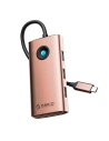Orico HUB Docking Station 6in1 USB-C, HDMI, 3xUSB (rose gold)
