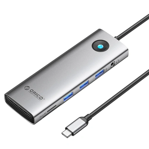 Buy Orico HUB Docking Station 10in1 USB-C, HDMI, 3xUSB, SD/TF, Audio (gray) - ORC151 - {ean13} - Home Screen Store Europe
