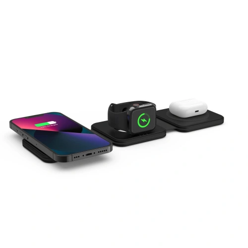 Kup Încărcător wireless Tech-Protect QI15W-A24 3in1 Încărcător wireless magnetic MagSafe negru - THP1986 - {ean13} - Sklep Home Screen