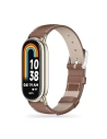 Pasek Tech-Protect Leatherfit Xiaomi Mi Smart Band 8 / 8 NFC / 9 Barna