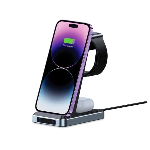 Kup Încărcător wireless Tech-Protect QI15W-A26 3in1 Încărcător Wireless Negru - THP1996 - {ean13} - Sklep Home Screen