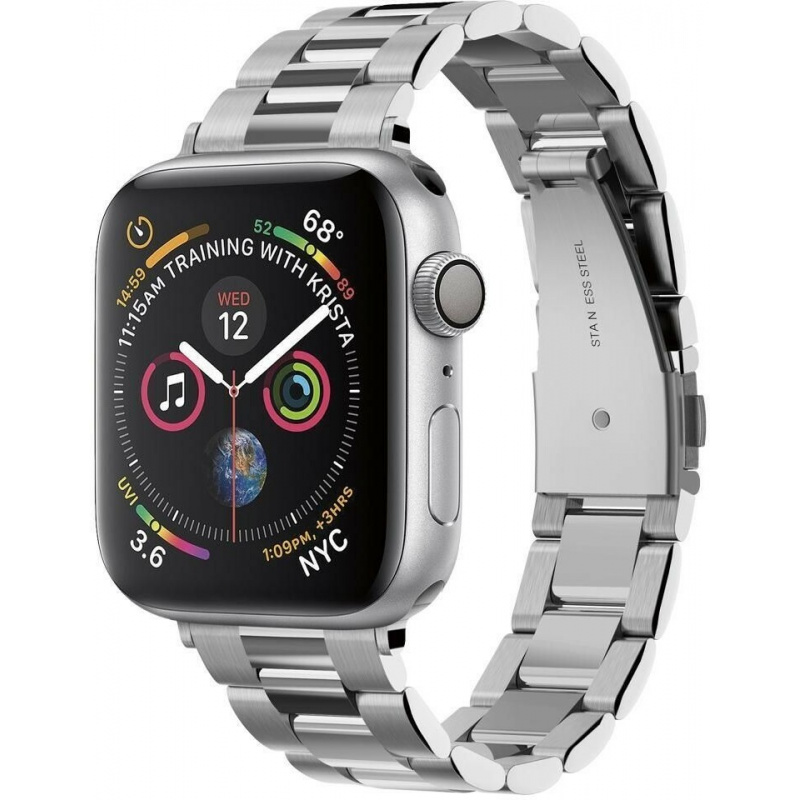 Buy Spigen Modern Fit Band Apple Watch 1/2/3/4/5 (38/40mm) Silver - 8809640253553 - SPN945SLV - Homescreen.pl