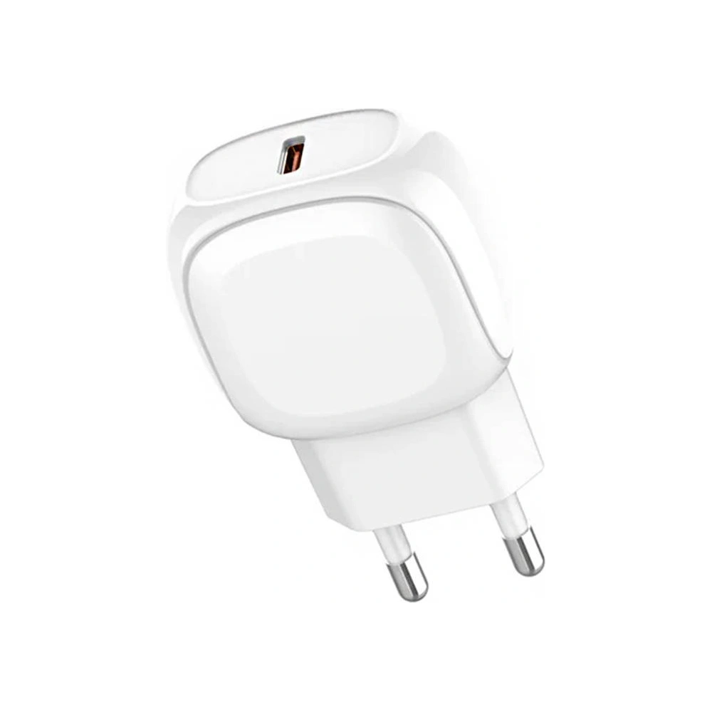 Ładowarka sieciowa LDNIO A1206C, USB-C, 27W + kabel USB-C/USB-C (biała)