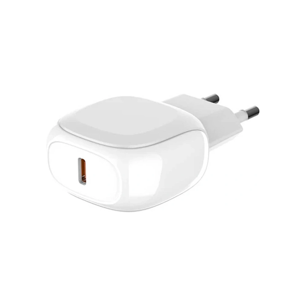 Ładowarka sieciowa LDNIO A1206C, USB-C, 27W + kabel USB-C/USB-C (biała)