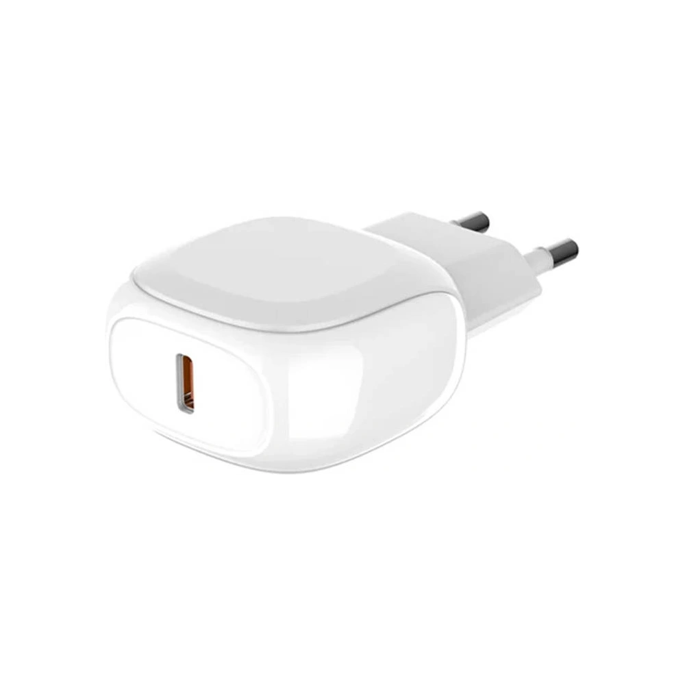 Ładowarka sieciowa LDNIO A1206C, USB-C, 27W + kabel USB-C/Lightning (biała)