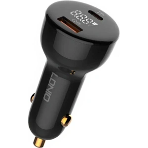 Kup Ładowarka samochodowa LDNIO C101, USB + USB-C, 100W + kabel USB-A/microUSB (czarna) - LDN454 - {ean13} - Sklep Home Screen