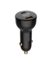 LDNIO Autoladegerät C101, USB + USB-C, 100W + USB-A/Lightning-Kabel