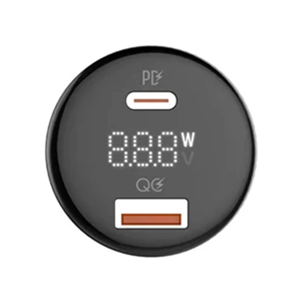 Ładowarka samochodowa LDNIO C101, USB + USB-C, 100W + kabel USB-A/Lightning