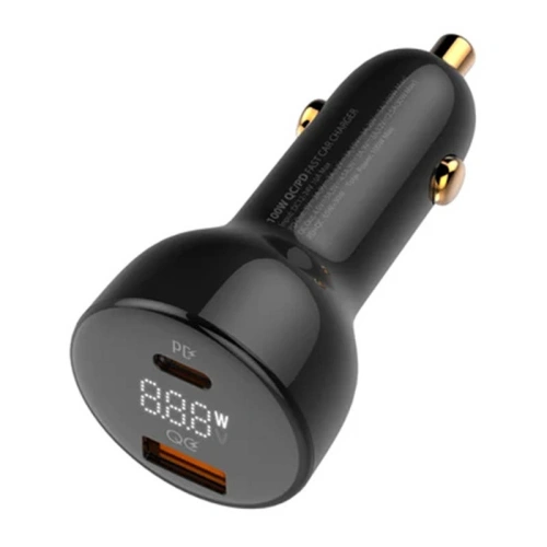 Kup Încărcător auto LDNIO C101, USB + USB-C, 100W + cablu USB-A/Lightning - LDN455 - {ean13} - Sklep Home Screen