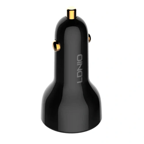 Kup Încărcător auto LDNIO C101, USB + USB-C, 100W + cablu USB-A/Lightning - LDN455 - {ean13} - Sklep Home Screen