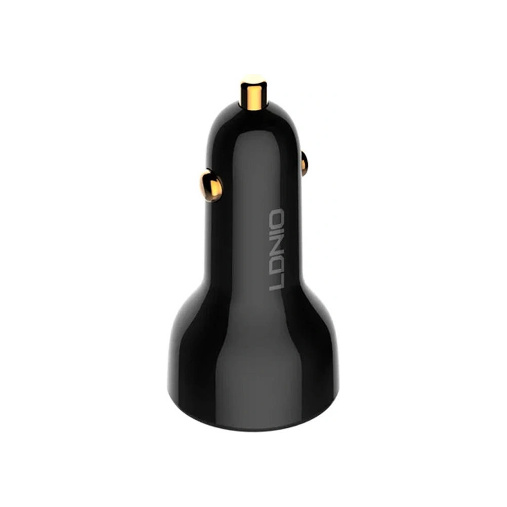 Ładowarka samochodowa LDNIO C101, USB + USB-C, 100W + kabel USB-A/Lightning