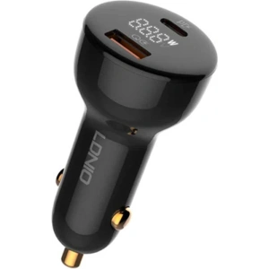 Kup Ładowarka samochodowa LDNIO C101, USB + USB-C, 100W + kabel USB-C/USB-C (czarna) - LDN457 - {ean13} - Sklep Home Screen