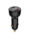 LDNIO Autoladegerät C101, USB + USB-C, 100W + USB-C/Lightning-Kabel (schwarz)