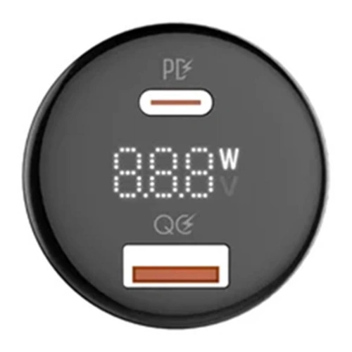 Kup LDNIO Autoladegerät C101, USB + USB-C, 100W + USB-C/Lightning-Kabel (schwarz) - LDN458 - {ean13} - Sklep Home Screen