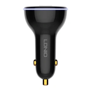 Kup Ładowarka samochodowa LDNIO C102, USB + 2x USB-C, 160W + kabel USB-A/Lightning (czarna) - LDN460 - {ean13} - Sklep Home Screen