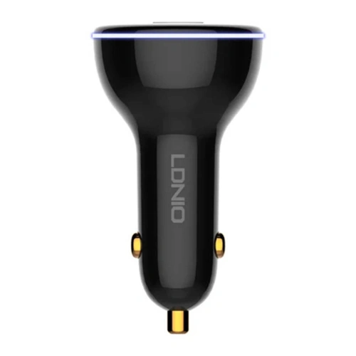 Kup Încărcător auto LDNIO C102, USB + 2x USB-C, 160W + cablu USB-A/Lightning (negru) - LDN460 - {ean13} - Sklep Home Screen