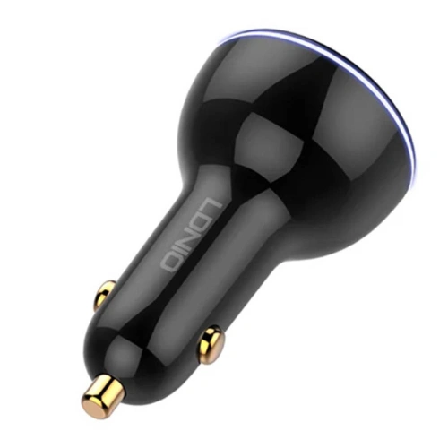 Kup Încărcător auto LDNIO C102, USB + 2x USB-C, 160W + cablu USB-A/Lightning (negru) - LDN460 - {ean13} - Sklep Home Screen