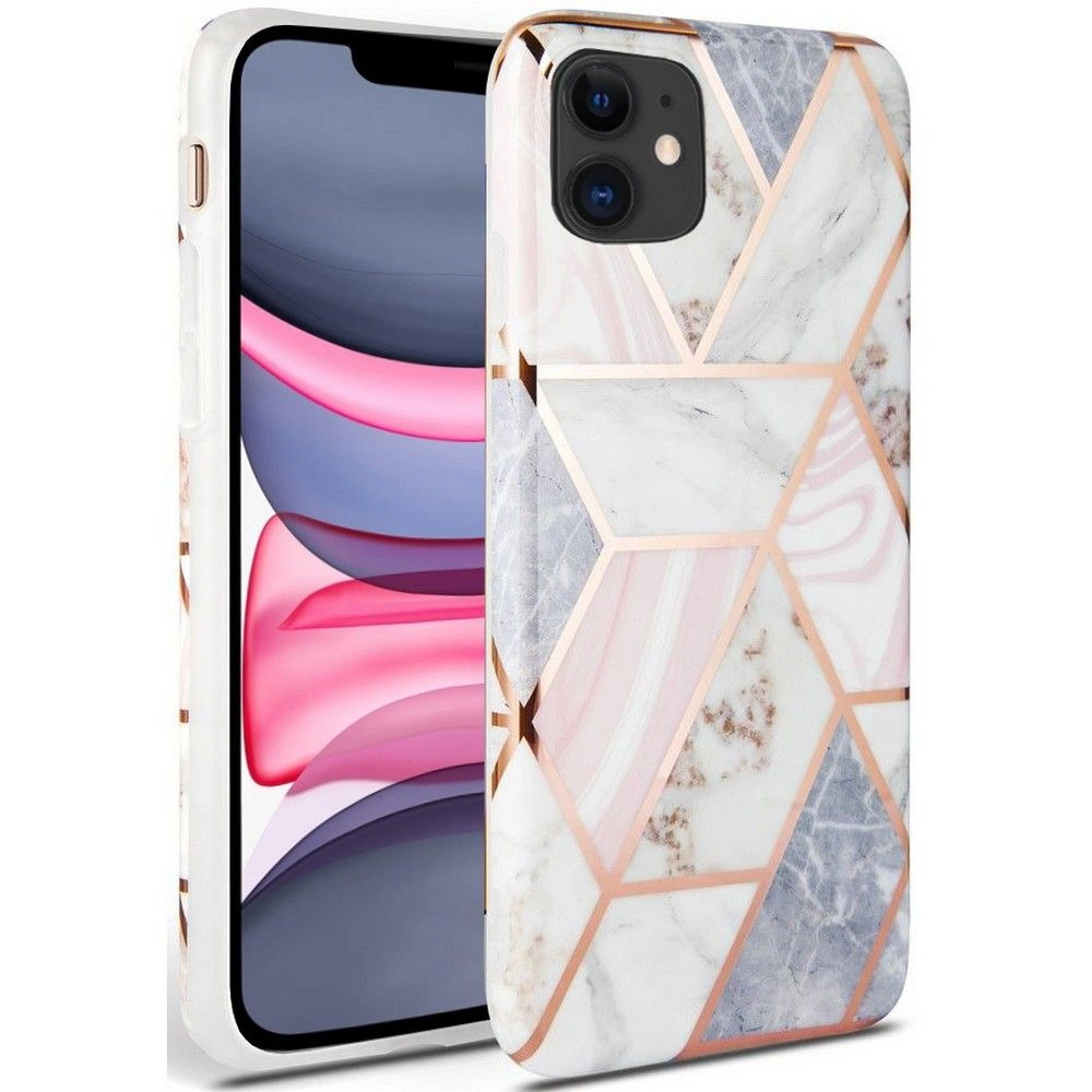 Etui Tech-Protect Marble Apple iPhone 11 Pink