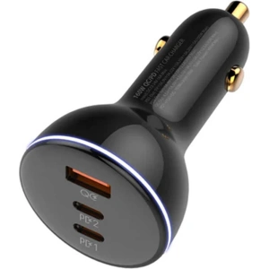 Kup Ładowarka samochodowa LDNIO C102, USB + 2x USB-C, 160W + kabel USB-C/USB-C (czarna) - LDN462 - {ean13} - Sklep Home Screen