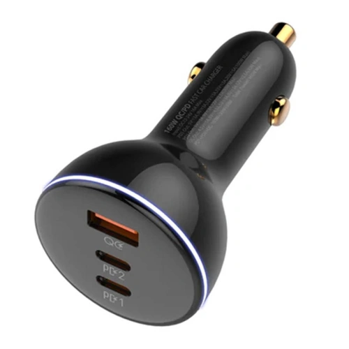Kup Încărcător auto LDNIO C102, USB + 2x USB-C, 160W + cablu USB-C/USB-C (negru) - LDN462 - {ean13} - Sklep Home Screen