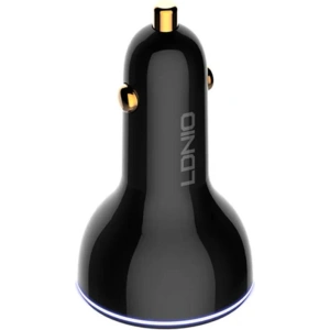 Kup Ładowarka samochodowa LDNIO C102, USB + 2x USB-C, 160W + kabel USB-C/USB-C (czarna) - LDN462 - {ean13} - Sklep Home Screen