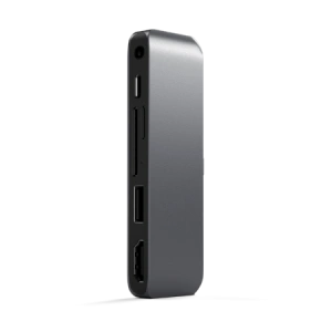 Kup Satechi Hub USB-C (USB-C 60W, 4K HDMI, USB-A, micro/SD-Kartenleser, Klinkenanschluss) (spacegrau) - STH47 - {ean13} - Sklep Home Screen