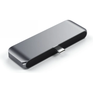 Kup Satechi Hub Aluminium Mobile Pro Hub USB-C (USB-C 60W, 4K HDMI, USB-A 3.0, Klinkenanschluss) (spacegrau) - STH55 - {ean13} - Sklep Home Screen