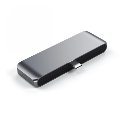 Kup Satechi Hub Aluminium Mobile Pro Hub USB-C (USB-C 60W, 4K HDMI, USB-A 3.0, Klinkenanschluss) (spacegrau) - STH55 - {ean13} - Sklep Home Screen